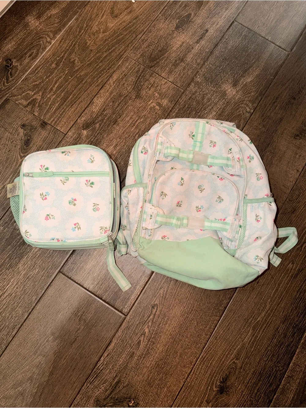 Pottery Barn Floral Mackenzie Backpack and Lunch Box